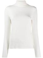 Antonelli Roll-neck Knitted Top - White