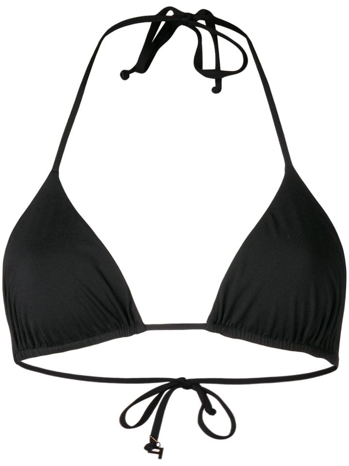 Fisico Triangle Bikini Top - Black