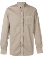 Officine Generale Pocket Button Shirt - Brown