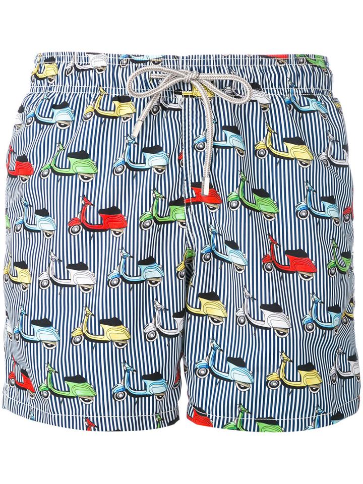 Gustavia Swim Shorts - Men - Nylon/polyester/spandex/elastane - L, Blue, Nylon/polyester/spandex/elastane, Mc2 Saint Barth