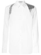 Alexander Mcqueen Shoulder Patch Shirt - White