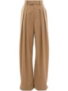 Jw Anderson High Waisted Wide Leg Trousers - Brown