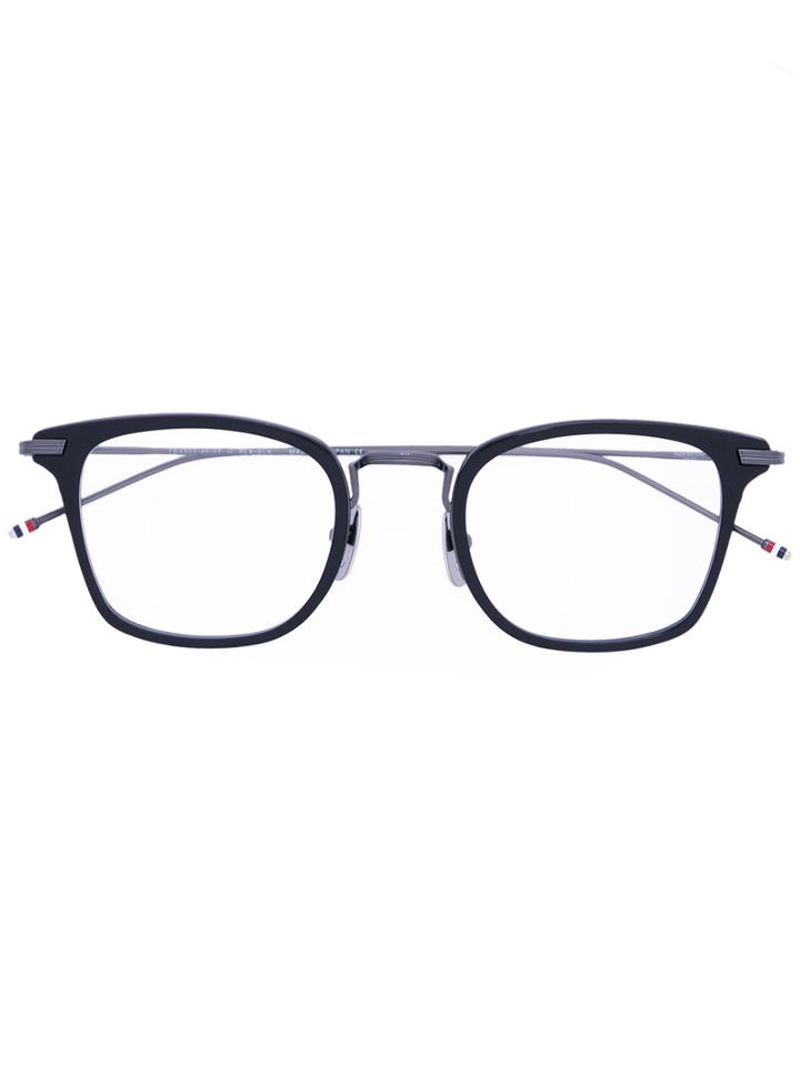 Square Frame Glasses - Unisex - Acetate/metal (other) - 49, Black, Acetate/metal (other), Thom Browne