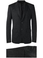 Givenchy Speckled Suit, Men's, Size: 50, Black, Wool/cotton/spandex/elastane/acetate