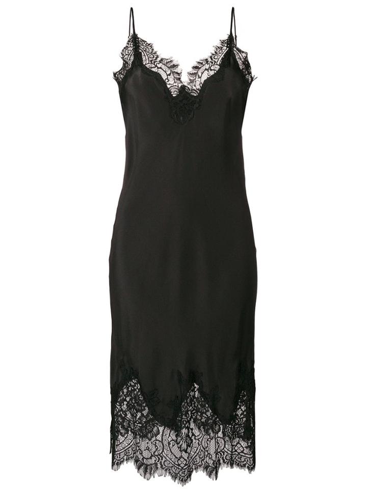 Gold Hawk Coco Slip Dress - Black