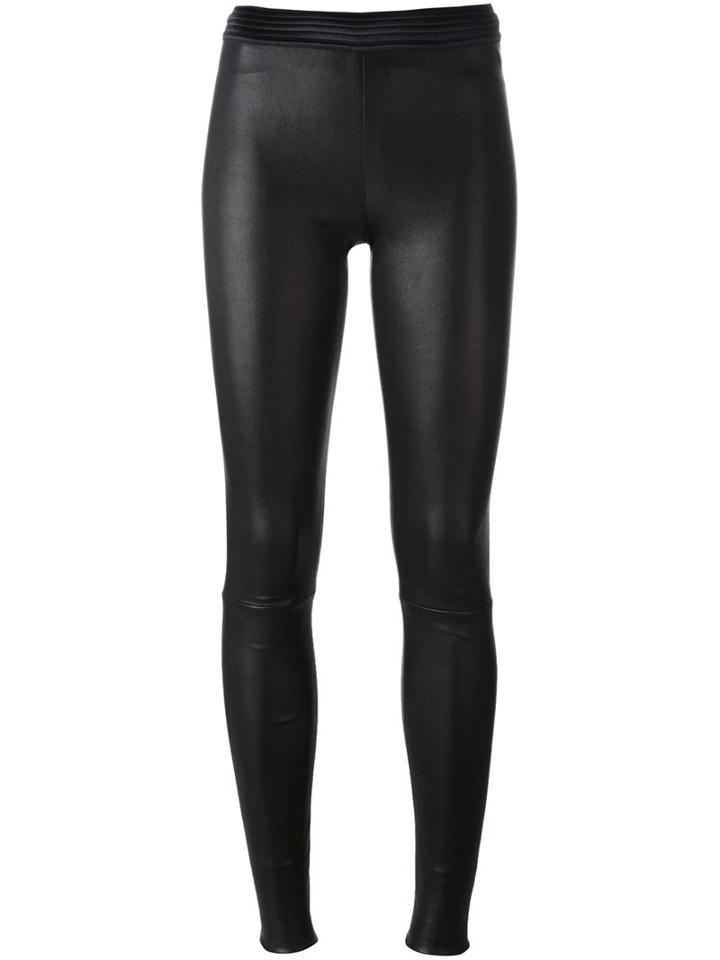 Drome Skinny Leather Pants, Women's, Size: Small, Black, Lamb Skin