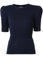 Michael Kors Short Sleeve Sweater, Women's, Size: Medium, Blue, Cashmere