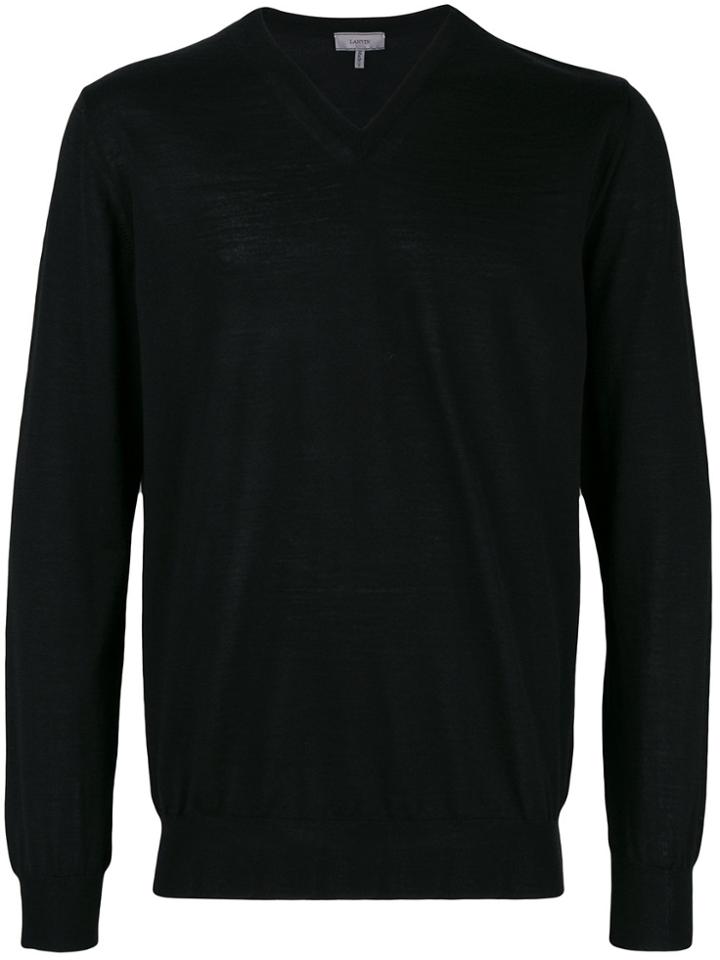 Lanvin V-neck Pullover - Black