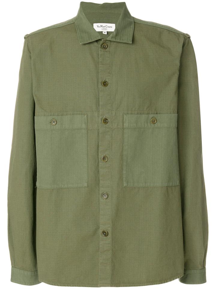 Ymc Doc Savage Shirt - Green