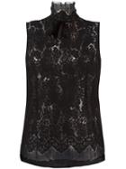 No21 'lace Embroidered' Sleeveless Top