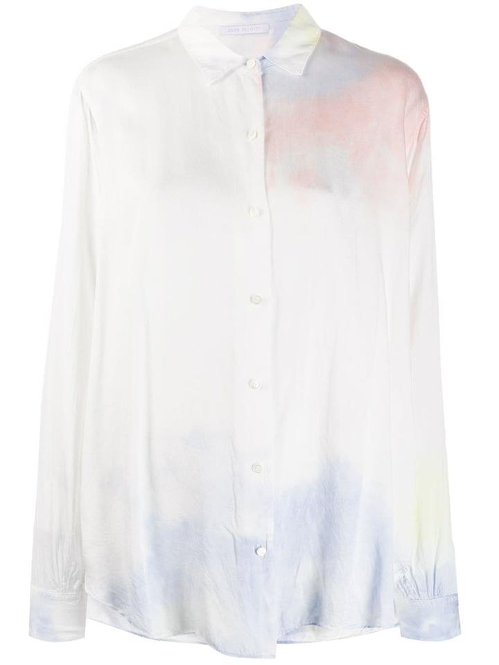 John Elliott Tie-dye Print Shirt - White