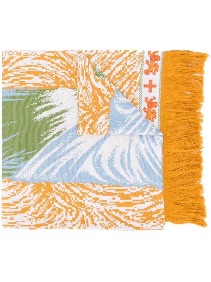 Y / Project Religion Print Scarf - Orange