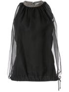 Brunello Cucinelli Layered Puffy Top - Black