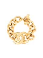 Chanel Vintage Cc Chain Bracelet - Gold