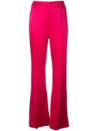 Adeam High-waisted Flared Trousers - Pink
