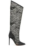 Alexandre Vauthier Knee-length Lace Boots - Black