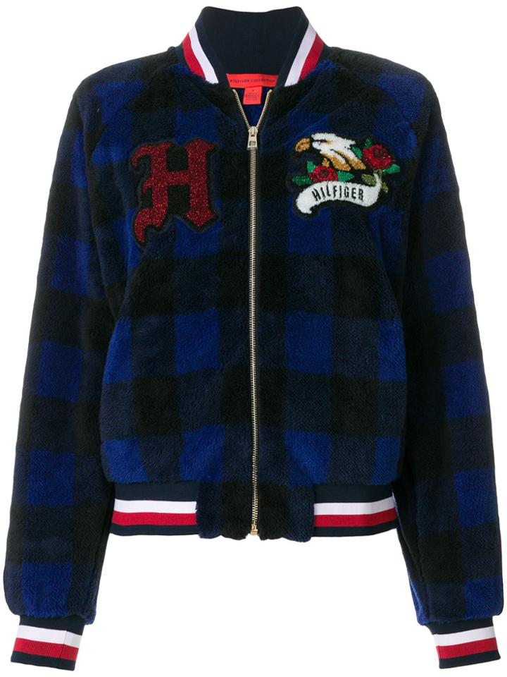 Hilfiger Collection Tartan Bomber Jacket - Blue