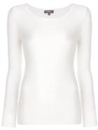 N.peal Superfine Round Neck Sweater - White