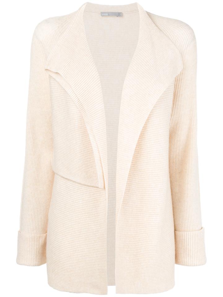 Vince Ribbed Cardigan - Nude & Neutrals