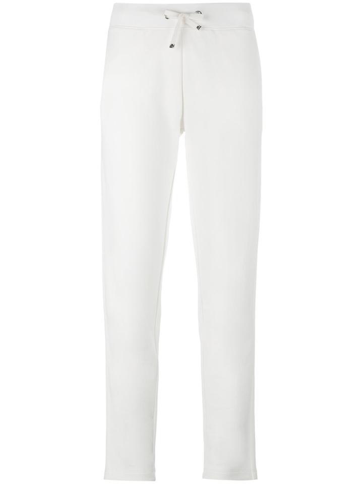 Moncler Fleece Track Pants, Women's, Size: Small, White, Cotton