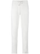 Moncler Fleece Track Pants, Women's, Size: Small, White, Cotton