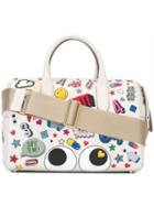 Anya Hindmarch Allover Patches Tote, Women's, White, Calf Leather
