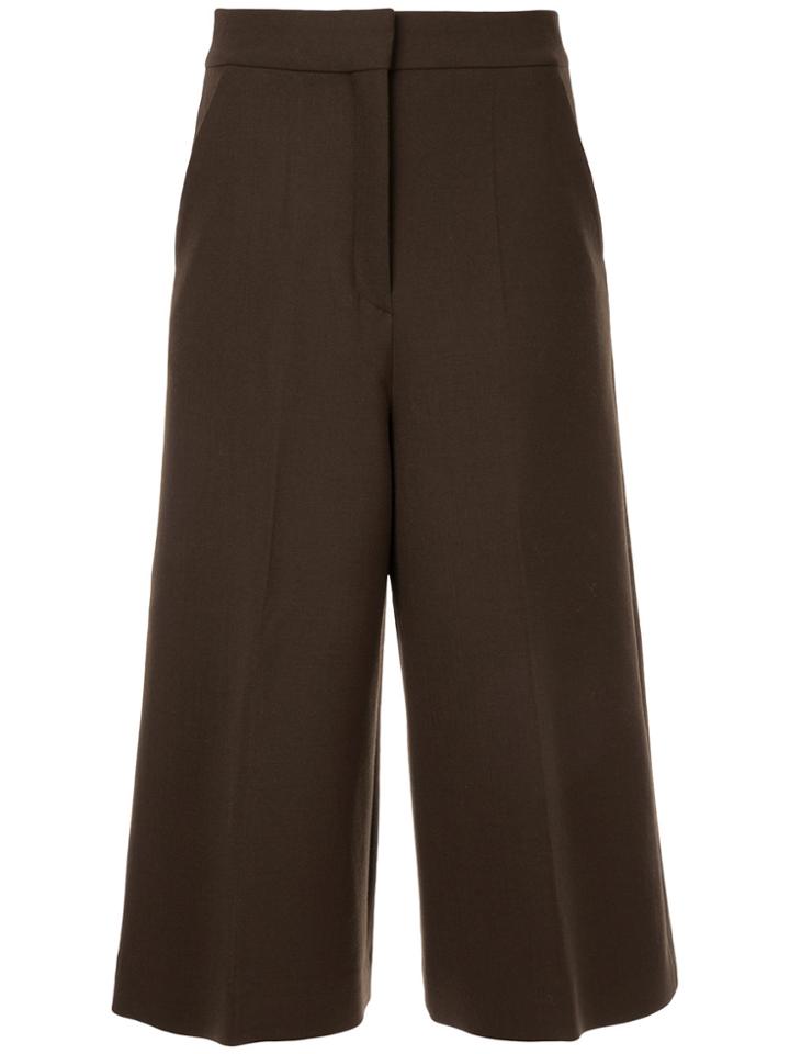 Cyclas Cropped Trousers - Brown