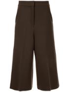 Cyclas Cropped Trousers - Brown