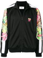 Doublet Pattern Sleeve Sports Jacket - Black