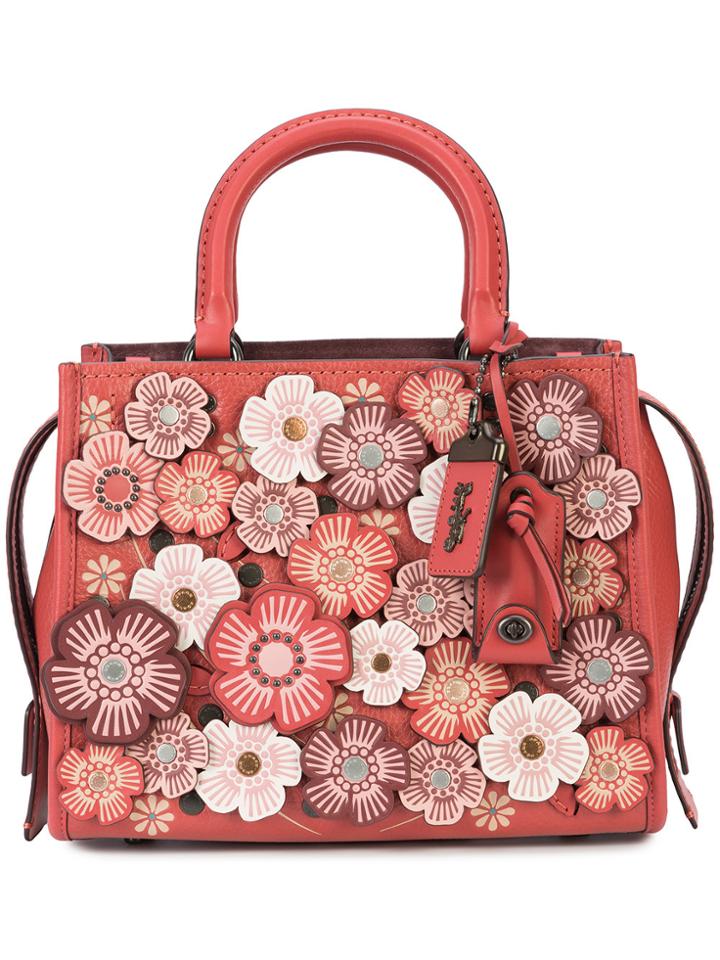 Coach Tea Roses Rogue 25 Bag - Red