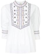 Talitha Embroidered Willow Top - White