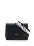 Msgm Mini Logo Crossbody Bag - Black