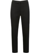 Carolina Herrera Skinny Cropped Trousers, Women's, Size: 8, Black, Cotton/spandex/elastane