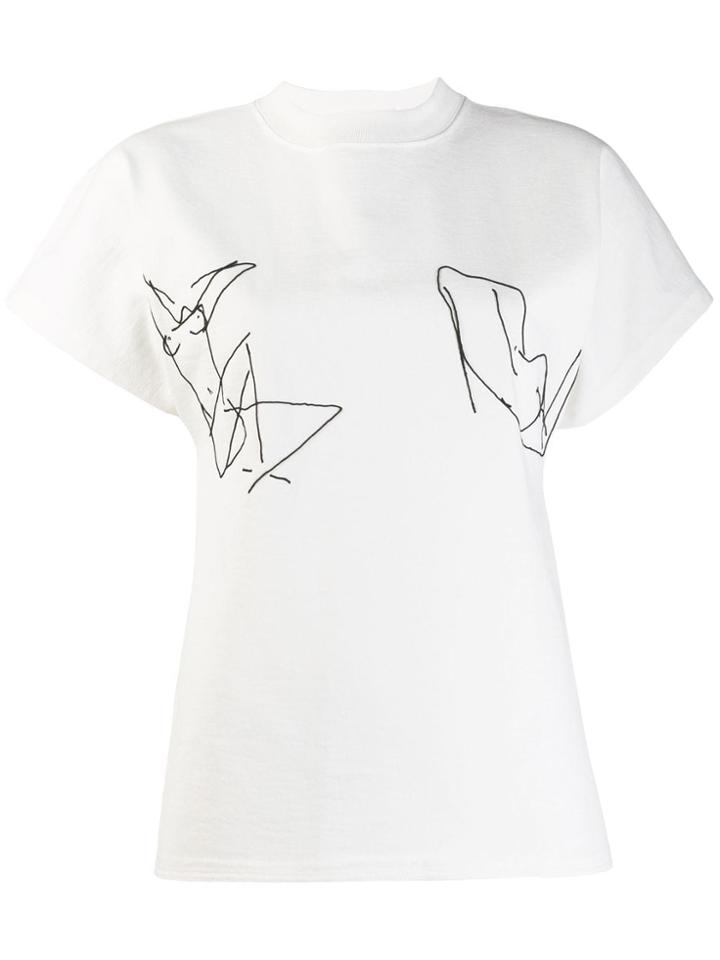 Jil Sander Printed T-shirt - White