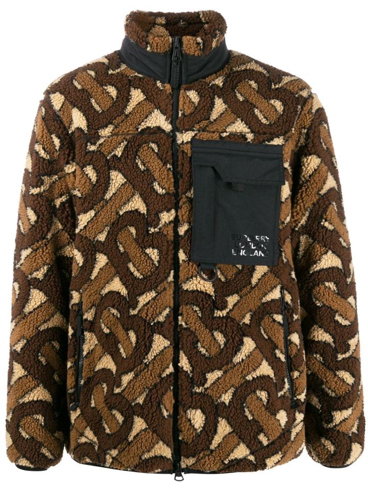 Burberry Burb Tb Logo Wb Jkt Brwn - Brown