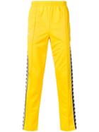 Kappa Logo Tape Detail Track Pants - Yellow