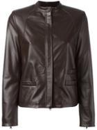 Eleventy Zipped Jacket, Women's, Size: 46, Brown, Sheep Skin/shearling/polyester