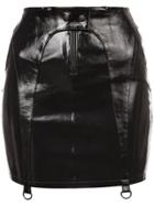 Rta Garter Style Miniskirt - Black