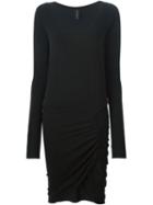 Alexandre Vauthier Front Slit Draped Dress
