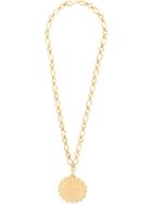 Chanel Pre-owned Cc Logos Jumbo Huge Medallion Gold Chain Necklace