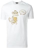 Markus Lupfer Sequin Monkey T-shirt, Men's, Size: M, White, Cotton