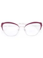 Miu Miu Eyewear Cat Eye Glasses Frames - Pink & Purple