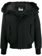 Kenzo Padded Zip-up Hooded Jacket - Black