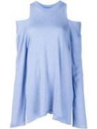 Jonathan Cohen Cold Shoulder Knit Top