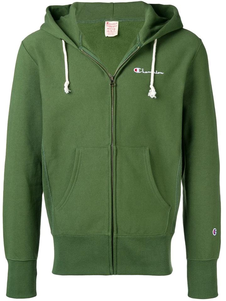Champion Zip Front Hoodie - Green