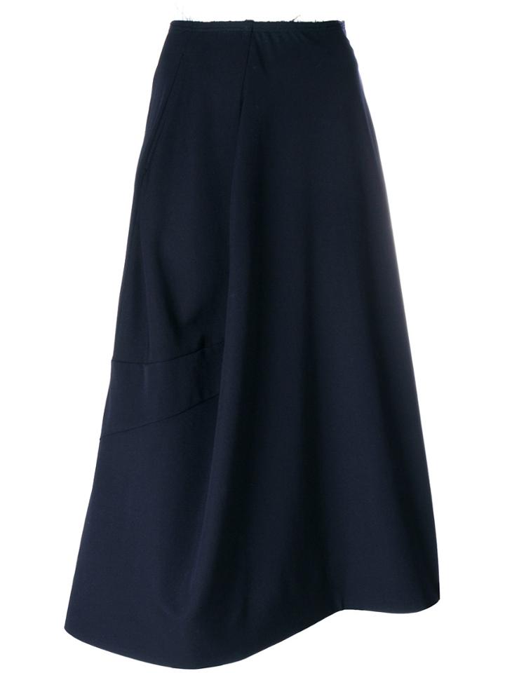 Comme Des Garçons Asymmetric Midi Skirt - Blue