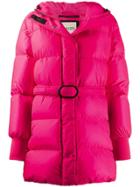 Kenzo Belted Puffer Jacket - Pink