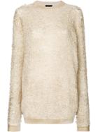 Avant Toi Long Jumper - Nude & Neutrals