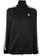 Adidas 'hu Race' Printed Track Jacket, Women's, Size: Medium, Black, Cotton/polyester