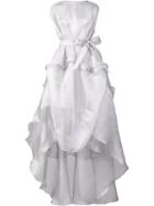 Antonio Berardi Full Skirt Sleeveless Dress, Women's, Size: 38, Grey, Silk/polyester